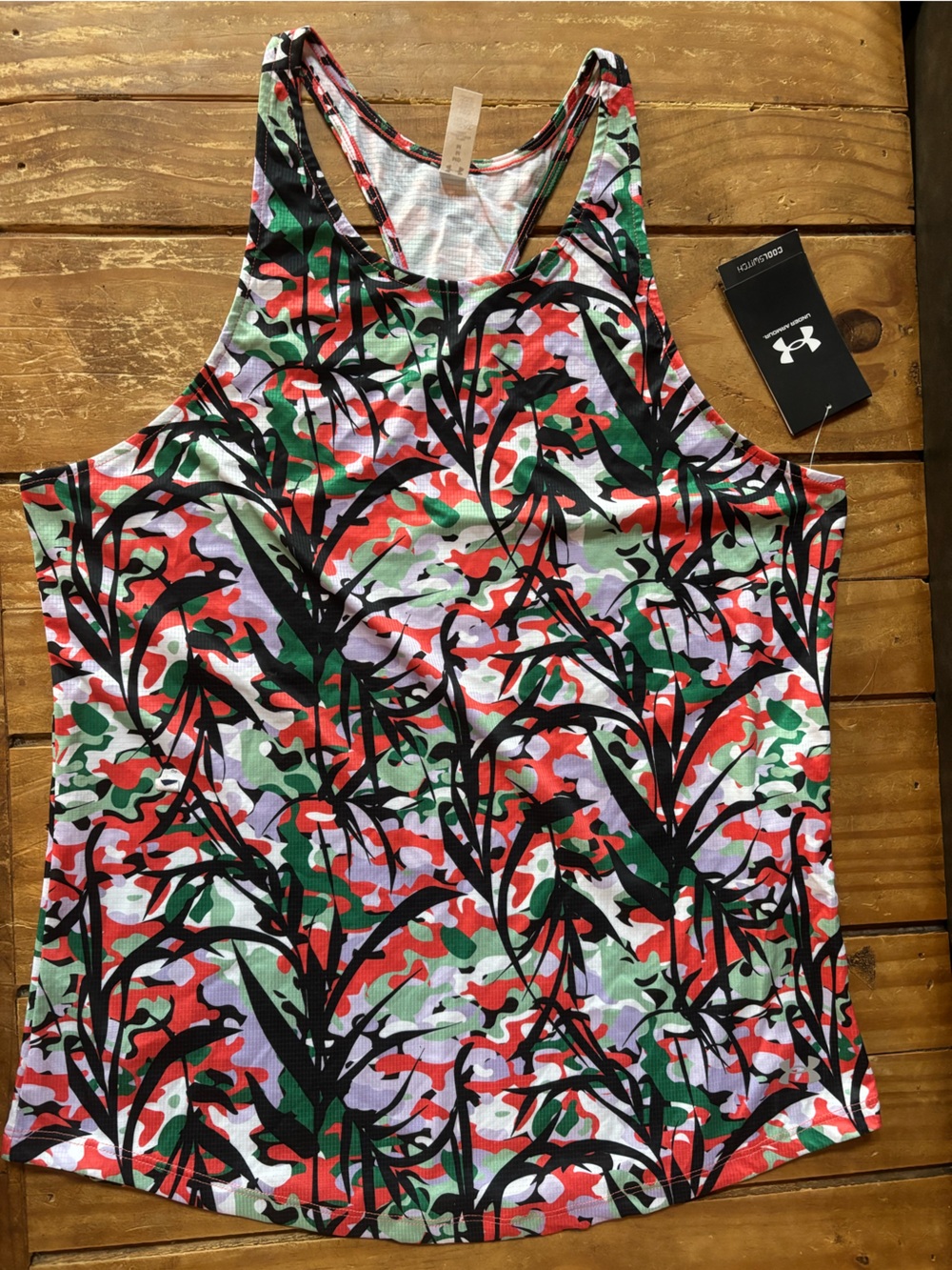 Under Armour Multicolor Floral Camo Racerback Tank